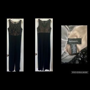 Black Sequin Jumpsuit